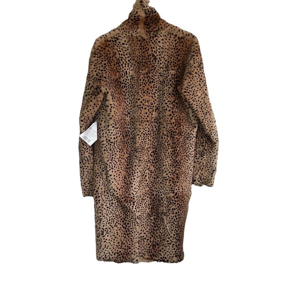 Italian Rabbit Fur Long Coat Size Medium | Pelliccia Coniglio - Picture 3 of 14